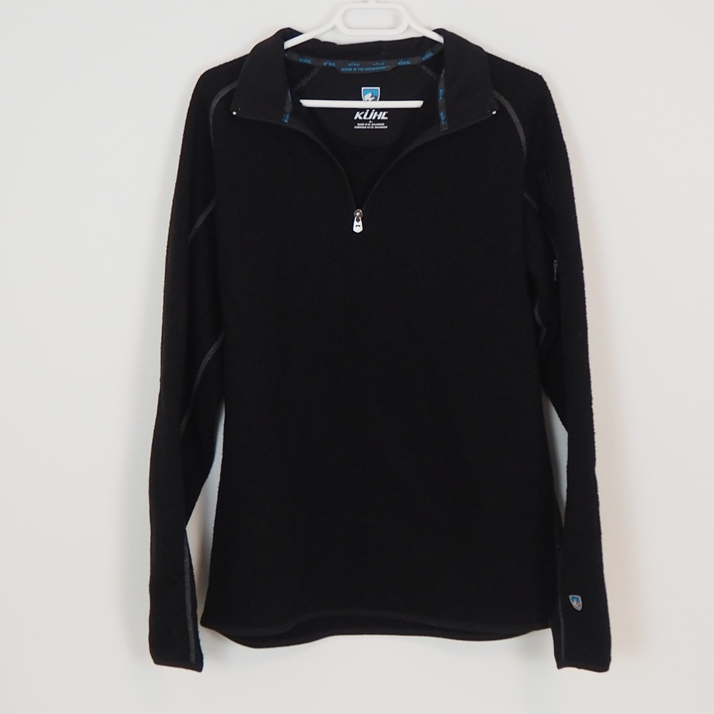Kuhl Alfpaca Fleece Quarter‎ Zip Pullover Mens L Kashmira Hiking Outdoor